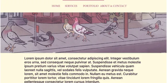 Example of a mockup made for my own site.